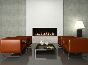 Flare: Front Facing 50" Fireplace with 16" Glass