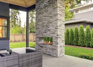 Flare: Vent-Free See-Through 60" Outdoor Fireplace - 24" High Opening