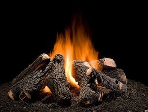 Hargrove: Grand Oak Series Wilderness Oak 50" Outdoor Firepit Log Set (14-piece)