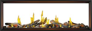 Napoleon: Tall Linear Vector See-Through TLV74L with Luminous Logs